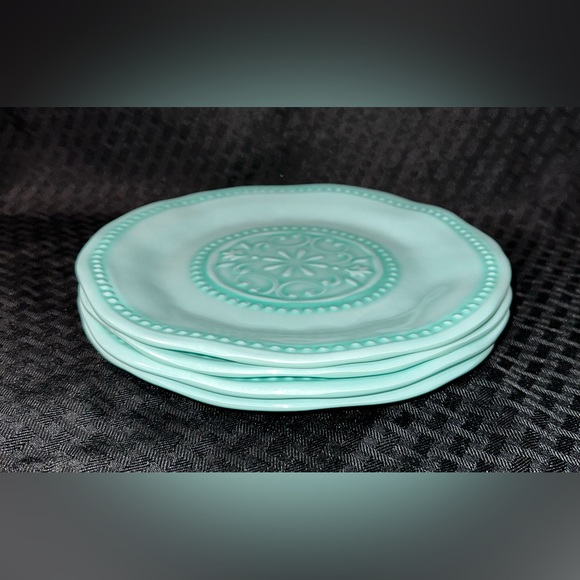 Il Mulino 100% Melamine Dinner Plates 9” Seafoam Green EUC - Picture 2 of 6